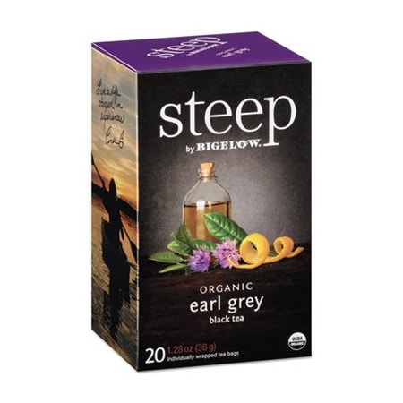 Bigelow, Steep Tea, Earl Grey, 1.28 Oz Tea Bag, 20PK